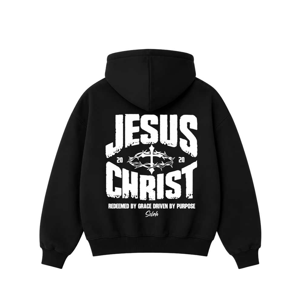 Hoodie Jesus Christ Black — Oversized Hoodie
