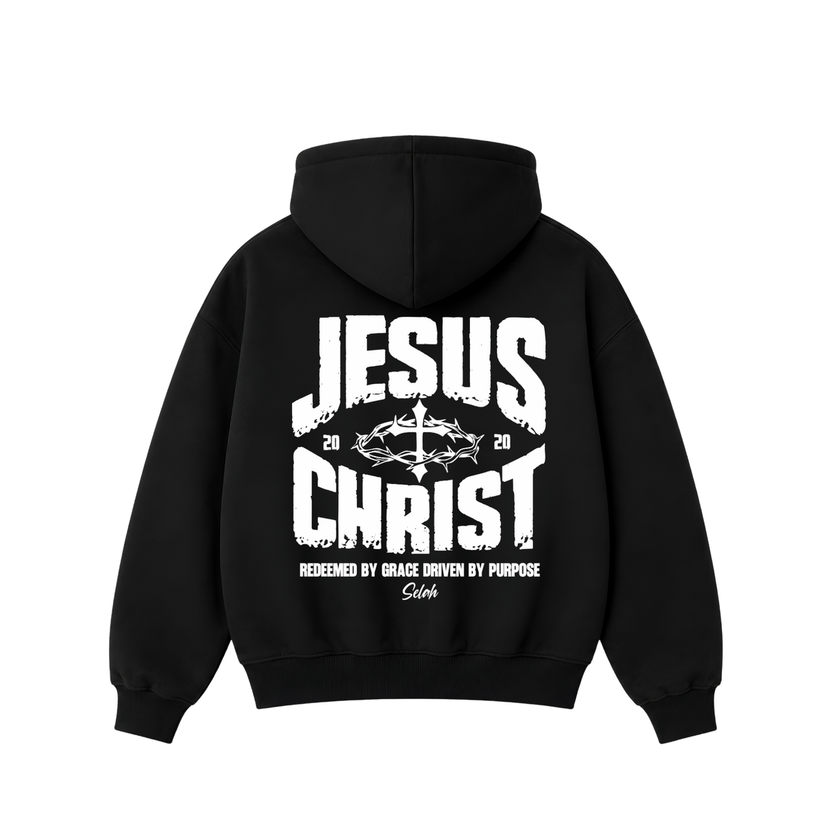 Hoodie Jesus Christ Black — Oversized Hoodie