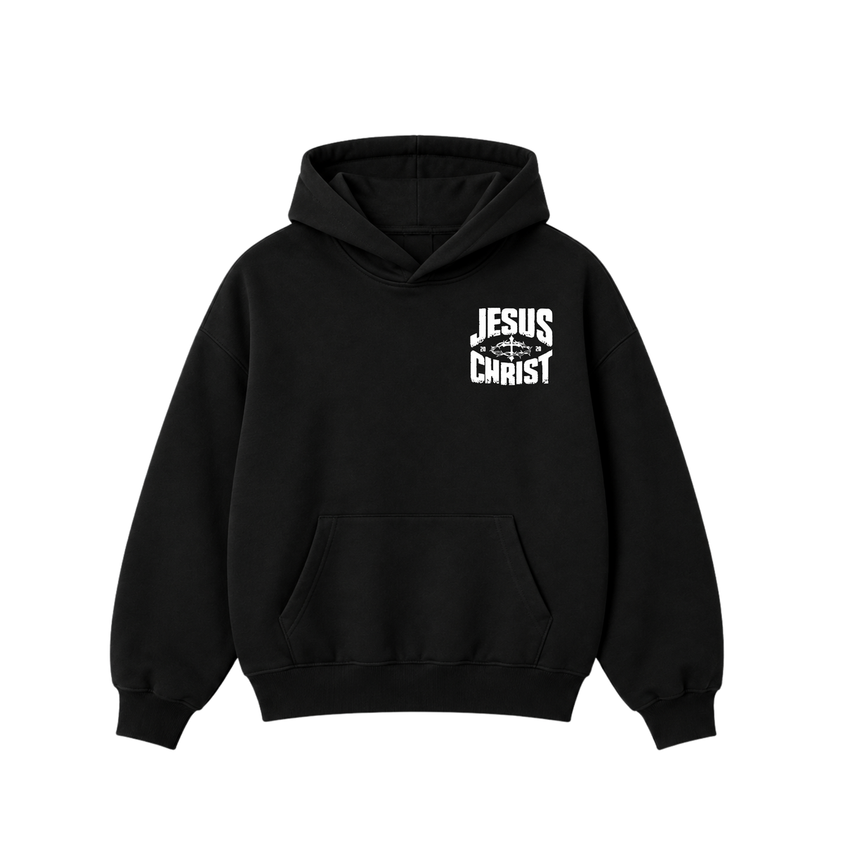 Hoodie Jesus Christ Black — Oversized Hoodie