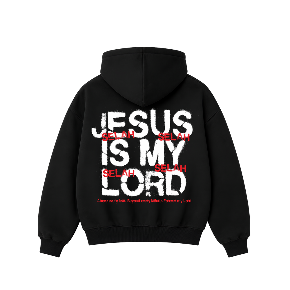 Hoodie Jesus Is My Lord Black — Oversized Hoodie