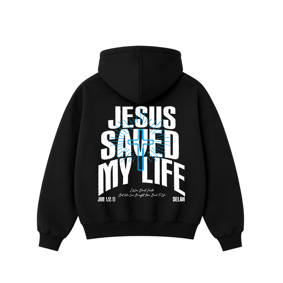 Hoodie Jesus Saved My Life — Oversized Hoodie