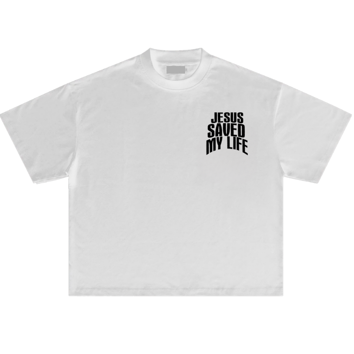 Jesus Saved My Life White T-Shirt