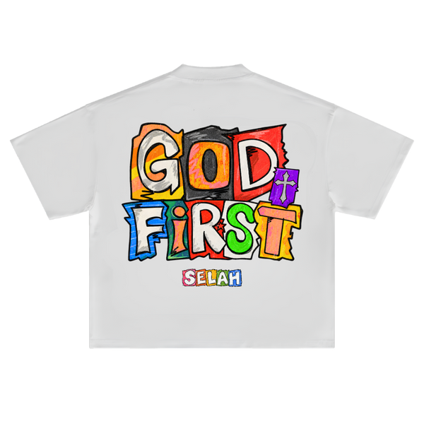 God First White T-Shirt