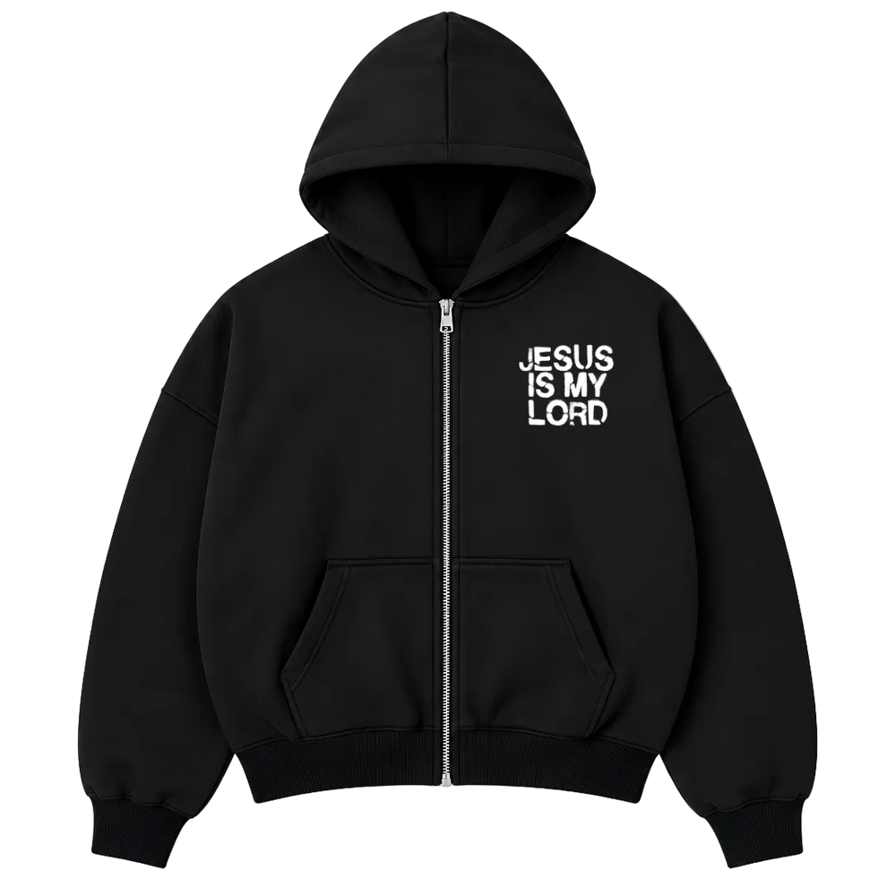 Jesus Is My Lord — Oversized Zip Hoodie