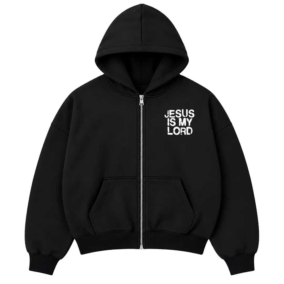 Jesus Is My Lord — Oversized Zip Hoodie