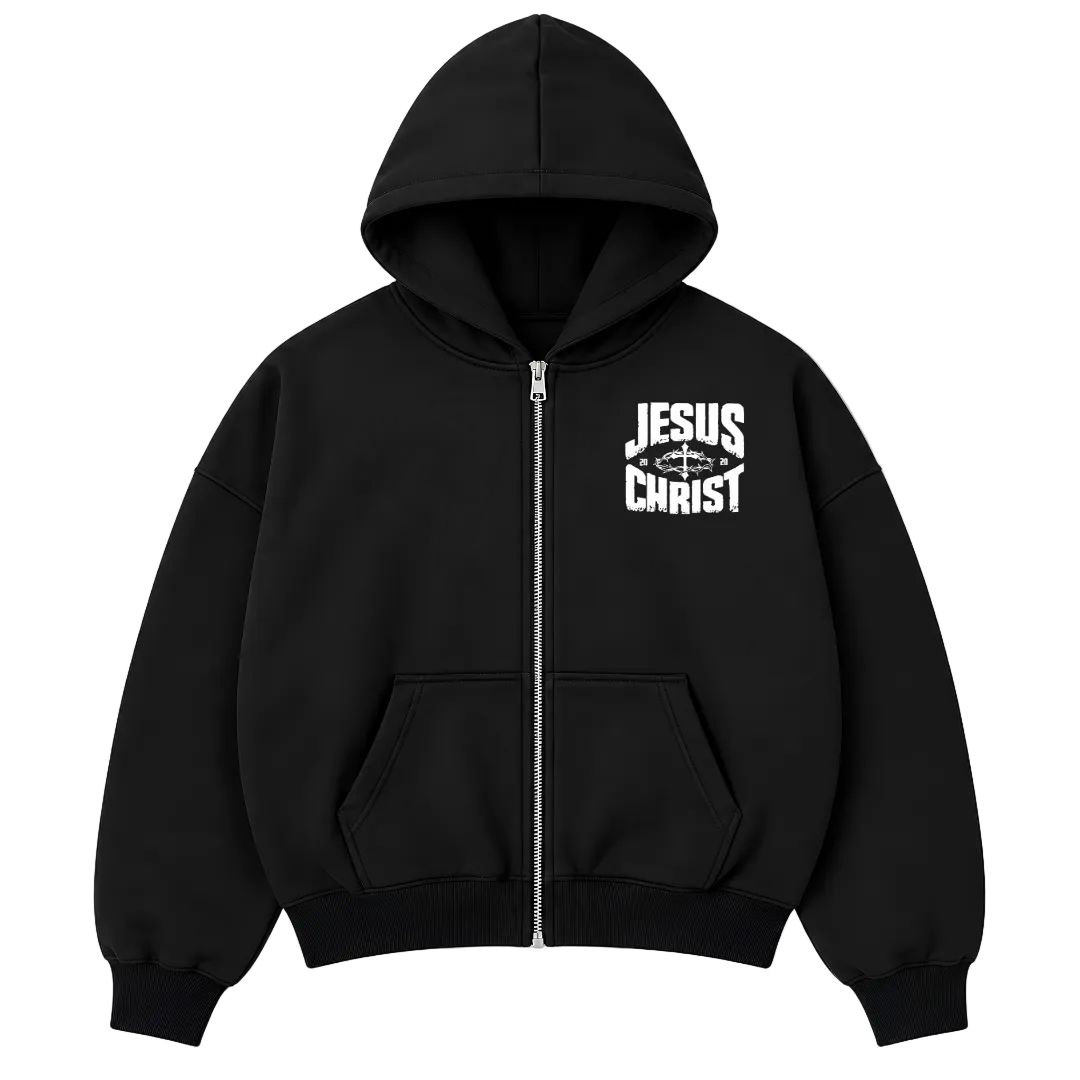 Jesus Christ — Oversized Zip Hoodie