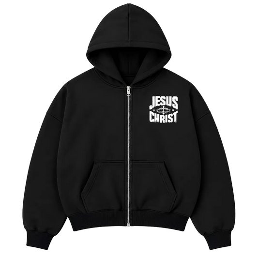 Jesus Christ — Oversized Zip Hoodie