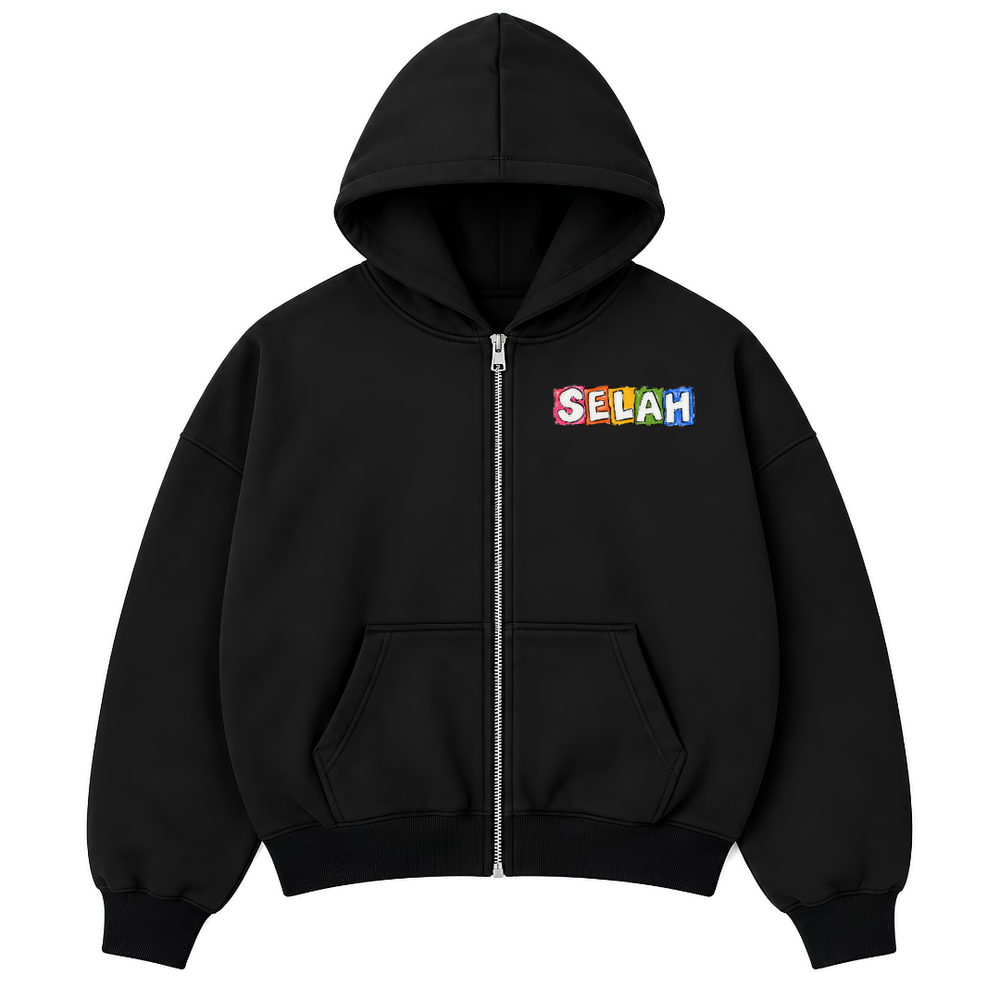 God First My Life — Oversized Zip Hoodie