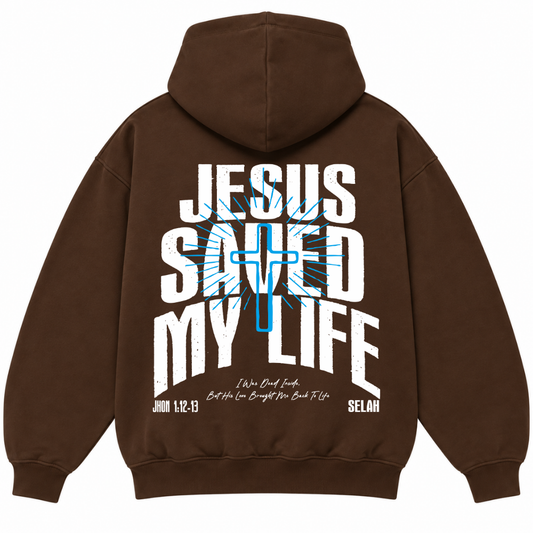 Jesus Saved My Life — Oversized Hoodie