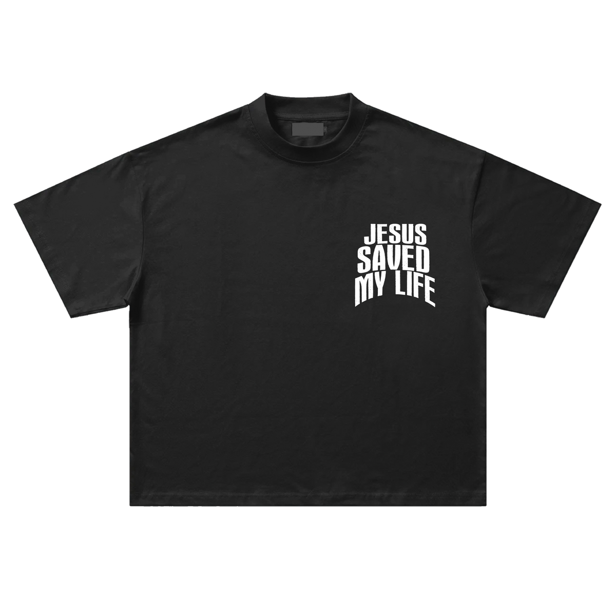Jesus Saved My Life Black T-Shirt