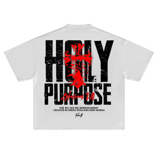 Holy Purpose White T-Shirt